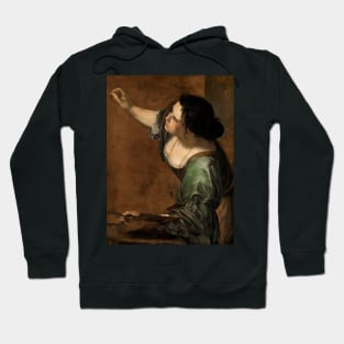 Self-Portrait as The Allegory of Painting  by Artemisia Gentileschi Hoodie